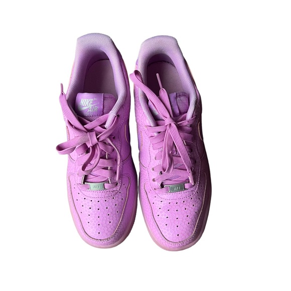 Nike Womens Air Force 1 Fuschia Glow Sneakers Size 7.5 - Picture 3 of 7